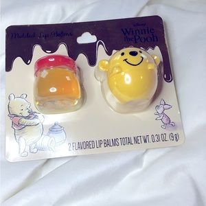 Disney Winnie The Pooh 2 Flavored Lip Balm Set New